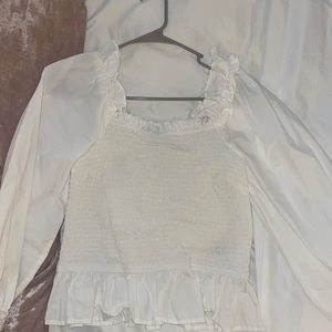 The Drop square neck blouse size M